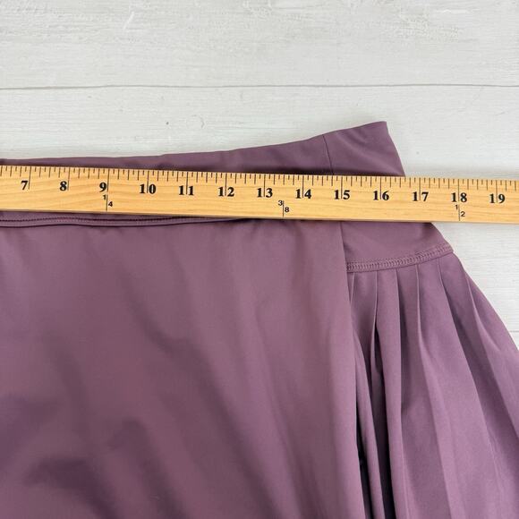 Athleta‎ Advantage Jupe Skort Pleated Size Large Damask Mauve Tennis Pickleball - Picture 10 of 15